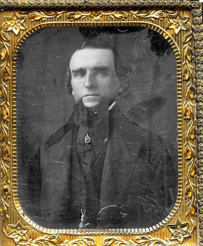 Portret van Uriah Raub, een timmerman in St. Louis door Thomas M. Easterly